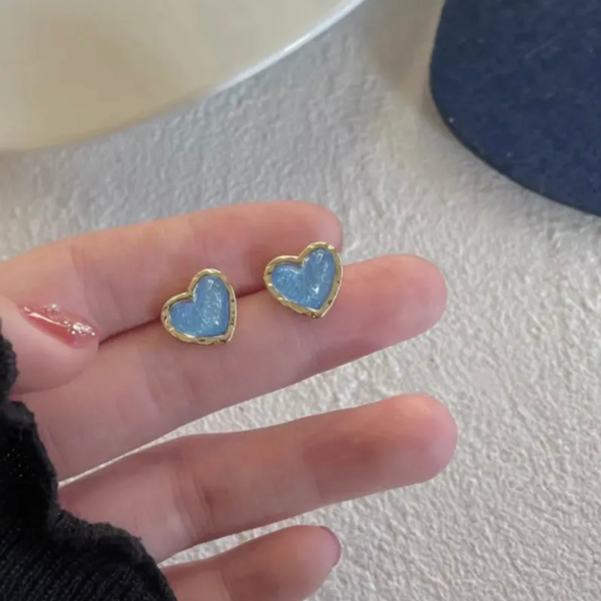 Aretes Corazón de piedra