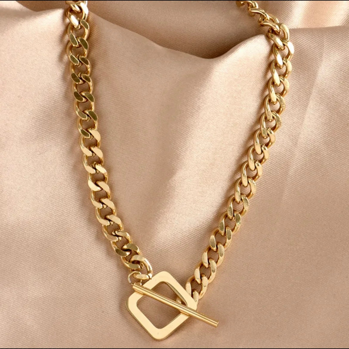 Cadena Broche Cuadrado