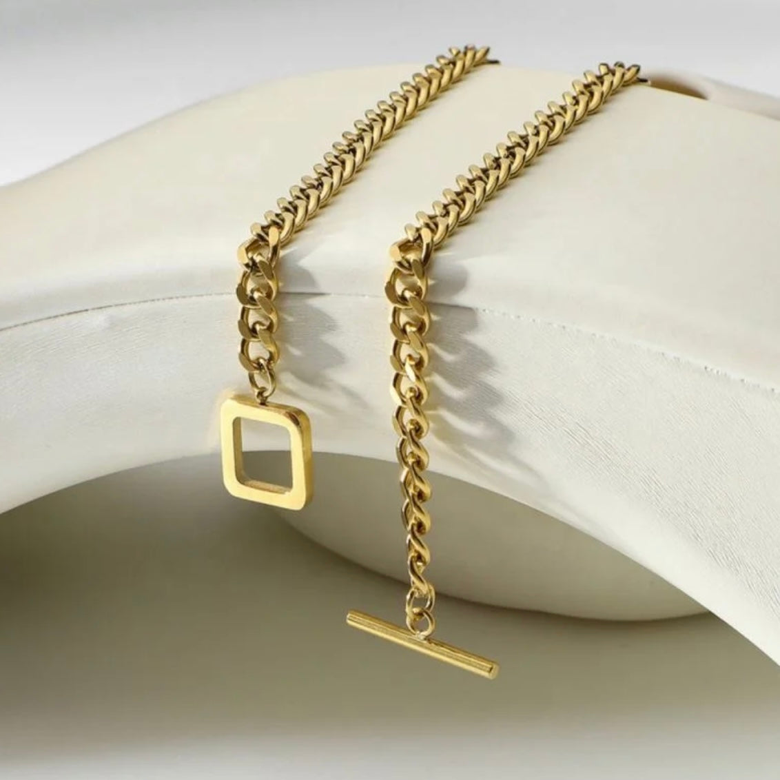 Cadena Broche Cuadrado