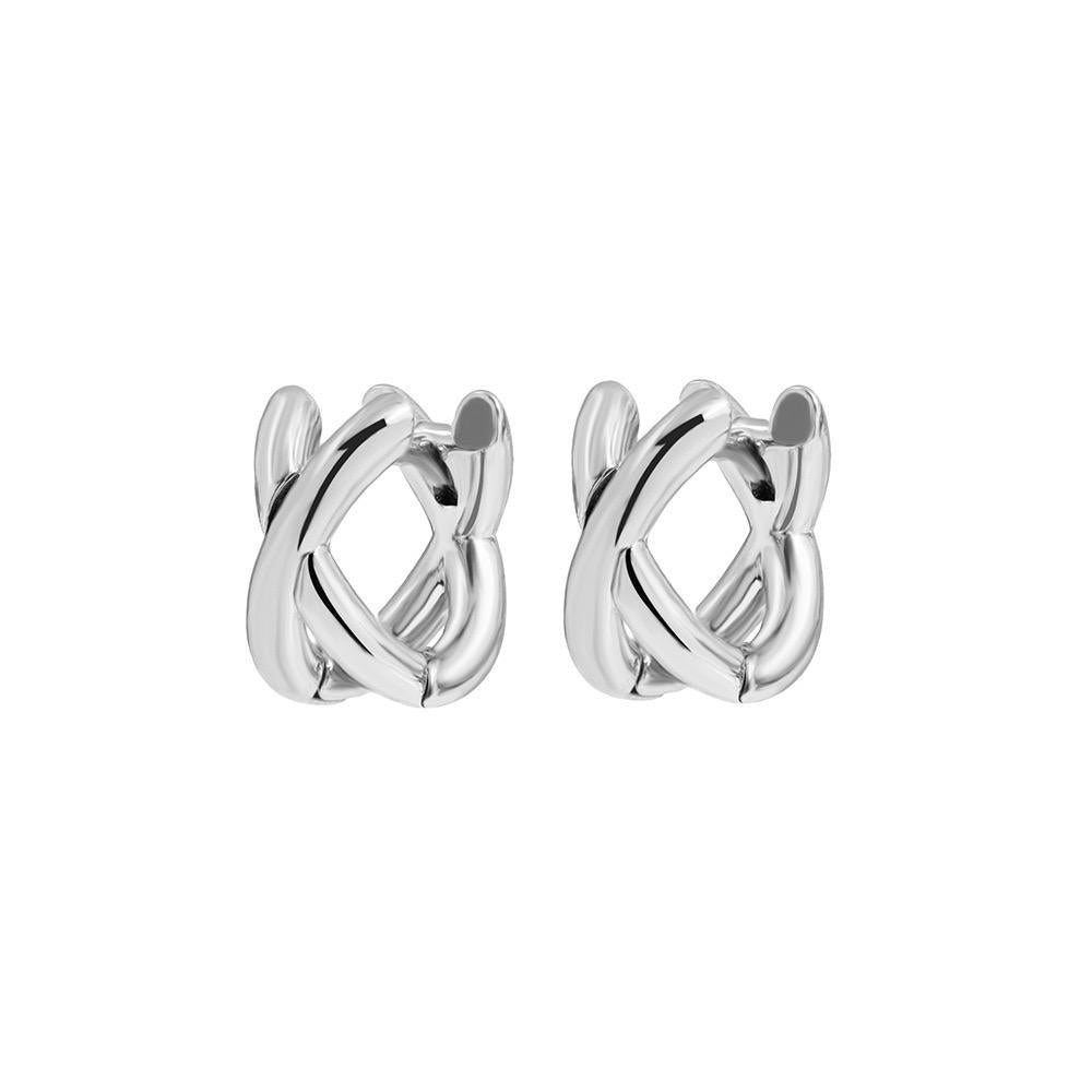 Aretes Cruzados Bicolor