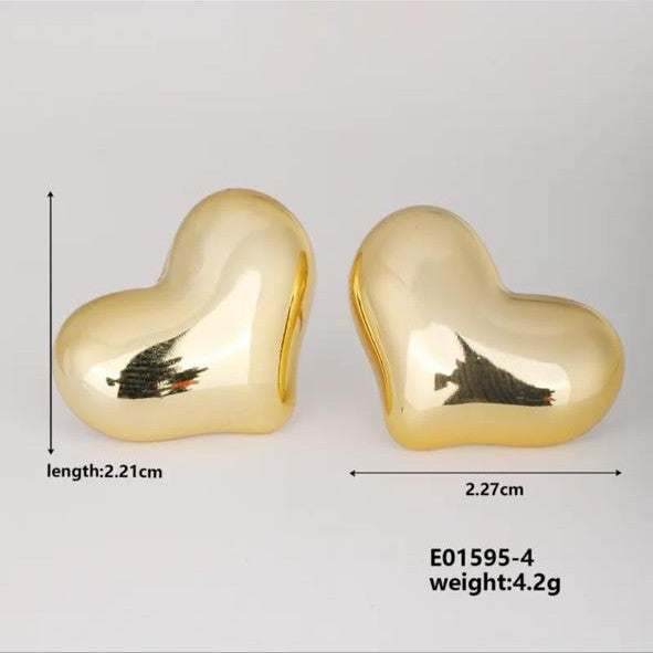 Aretes Chunky Corazon