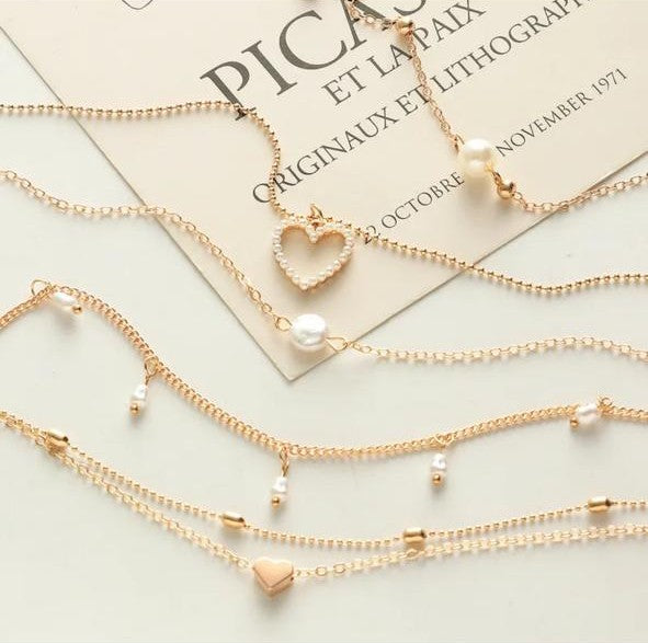 Collar corazones