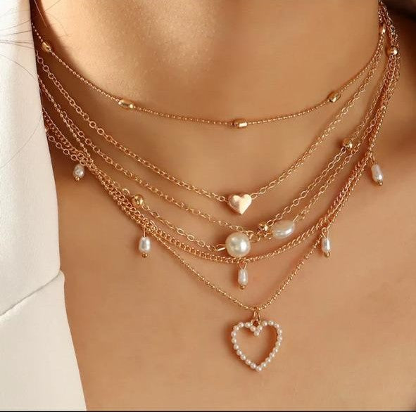 Collar corazones