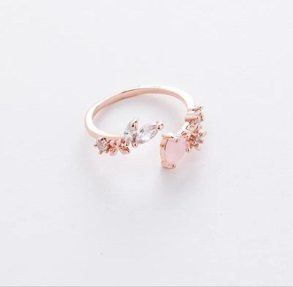 Anillo Espiral Floral