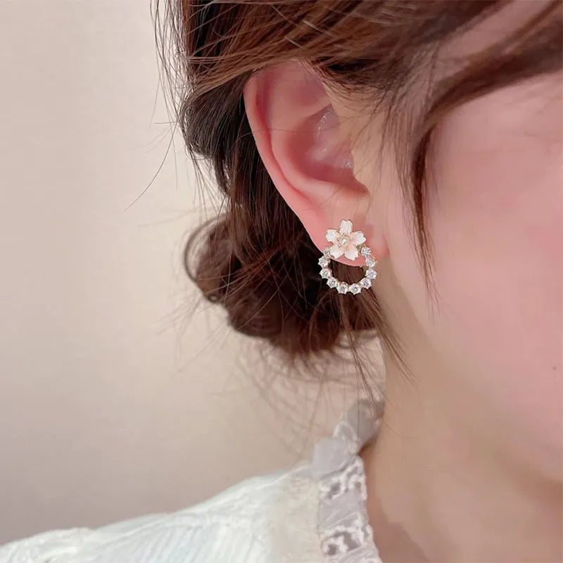 Aretes flor de cerezo